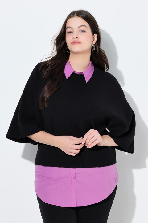 Immagine prodotto Ulla Popken Inserto a blusa dal taglio svasato con bordo arrotondato (42, 44)