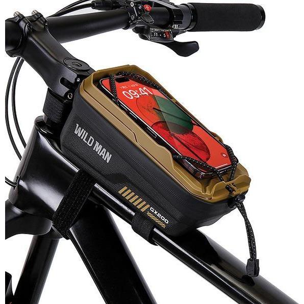 Wildman Etui/sakwa na ramę roweru GX200 uchwyt rowerowy piaskowa/desert, Supporto per smartphone, Giallo