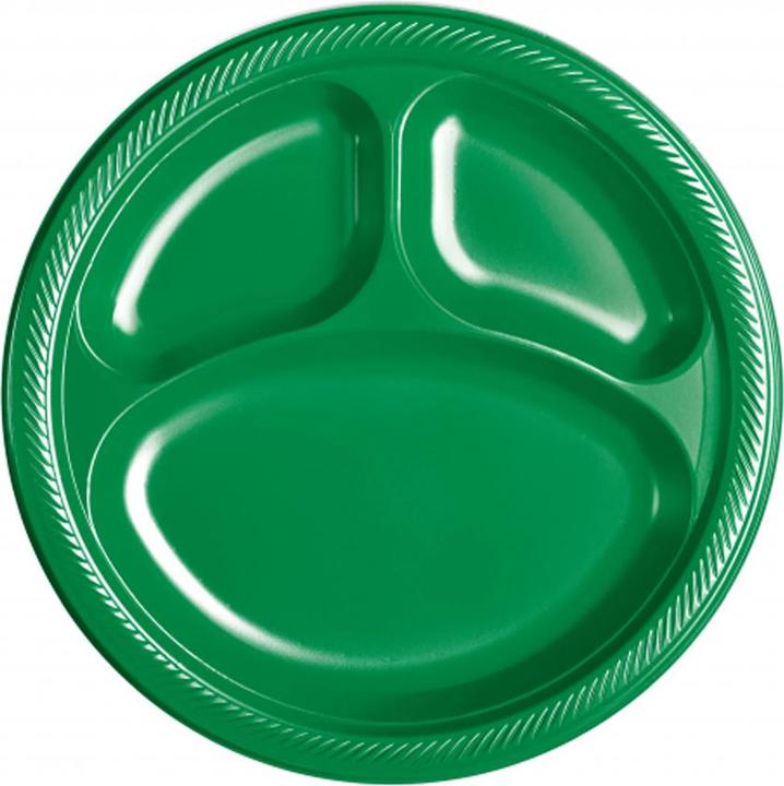 Immagine prodotto Amscan Piatto diviso in plastica da 20 pezzi (20 x)