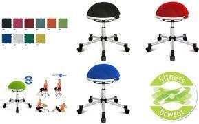 Produktbild Topstar Fitness-Hocker "Sitness Half Ball", blau Sitzhöhe: 530