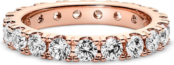 Actual product image Pandora 14k Rose Gold Sparkling Row Eternity Ring (48)