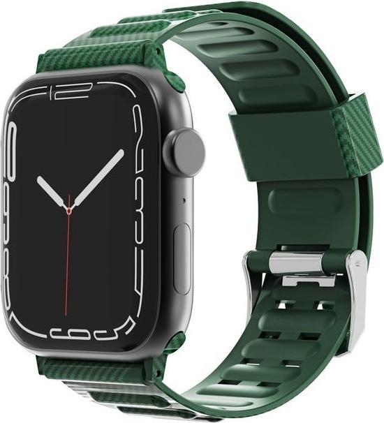 Produktbild MU Style Carbon Look Series TPU Kunststoff Armband (41 mm, 38 mm, 40 mm, TPU Plastik)