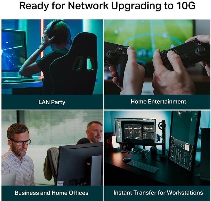 Produktbild TP-Link Switch Omada Unmanaged Switch 5 x 10G Ports TL-SX105 5 Port (5 Ports)