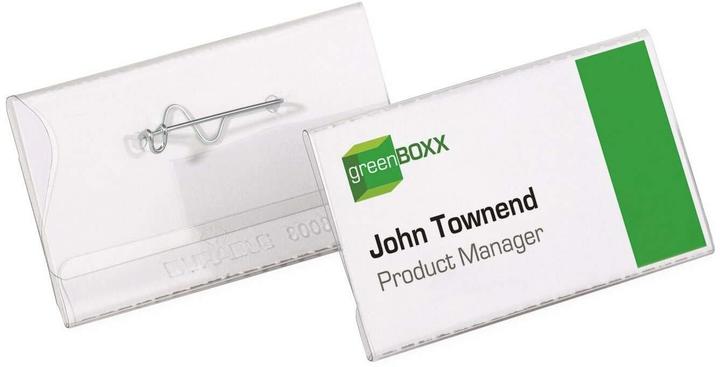 Produktbild Durable Hartfolien-Namensschilder mit Wellennadel