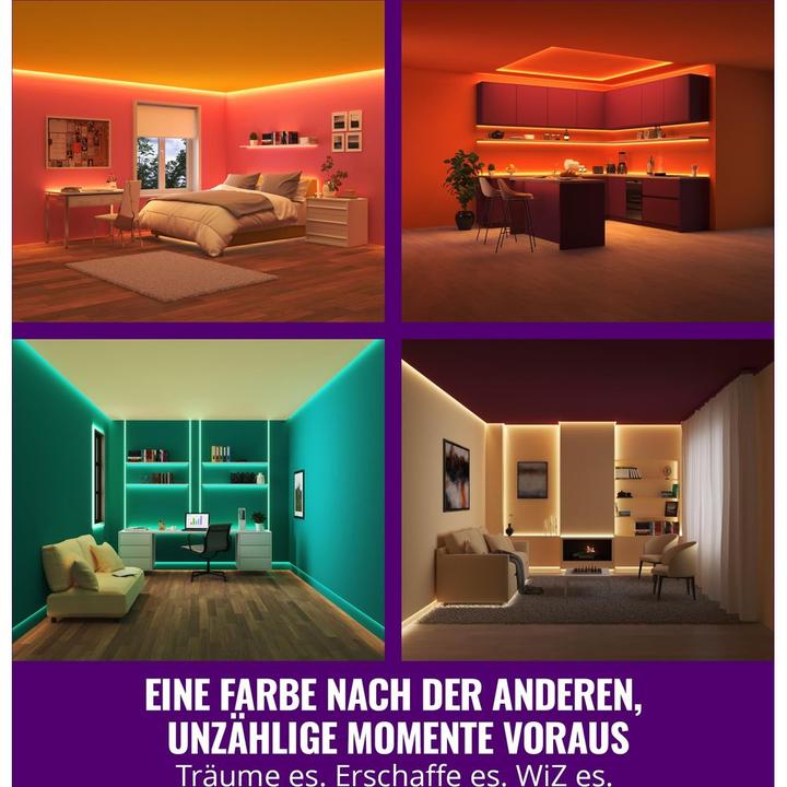 Image du produit WiZ Bande LED RGB (Multicolore, 3000 cm, Intérieur)