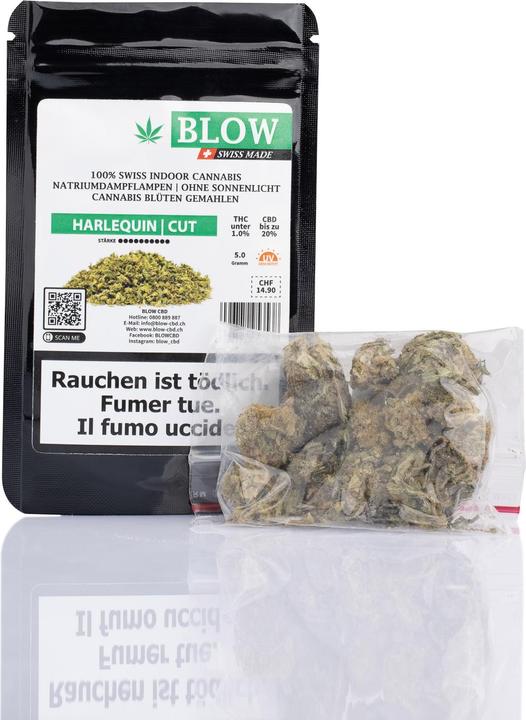 Image du produit Blow CBD Harlequin Vert Cut 5g (5 g, Intérieur)
