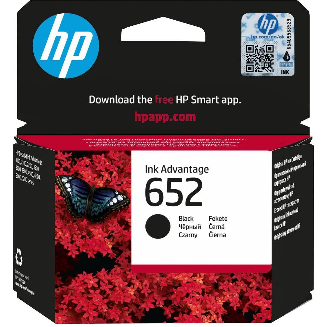 HP, Cartucce, 652 Cartuccia originale a inchiostro nero Advantage
