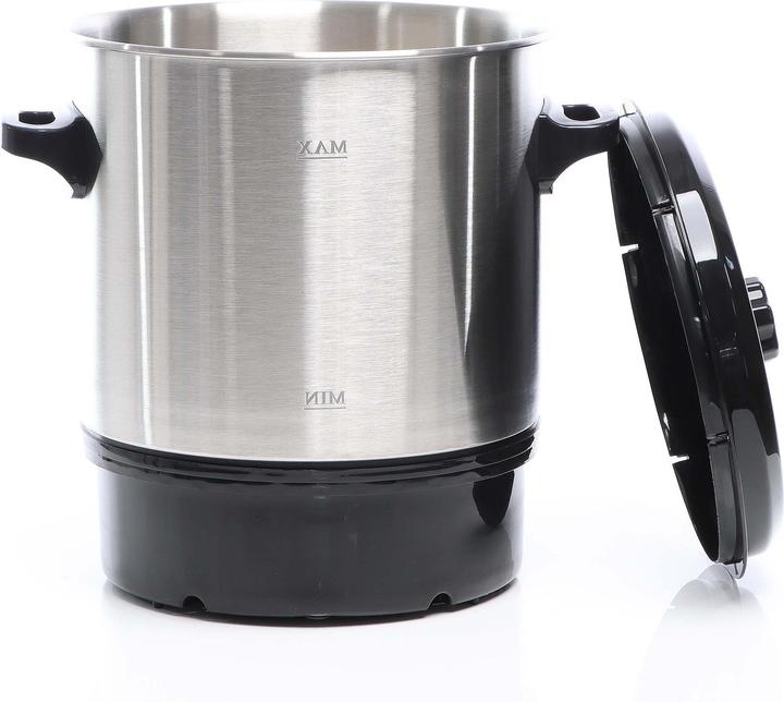 Image du produit Wiltec Soupière électrique Acier fin 27L 2000W Écran digital Minuterie Marmite 30-100°C Soupe (27 l)