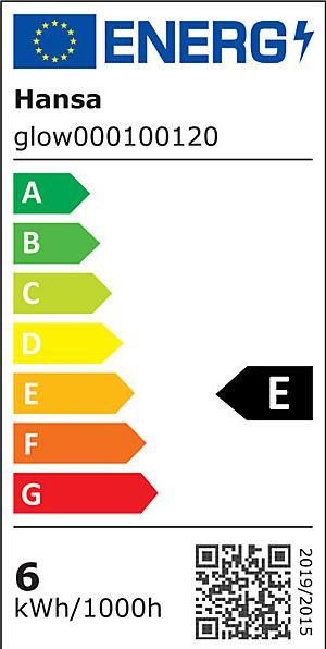 Label énergétique Hansa Lampe de bureau Glow cuivre 8 W (480 lm)