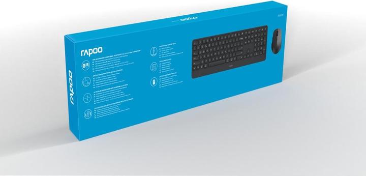 Actual product image Rapoo Ultraslim Multi mode Kombo Set "9390M", Schwarz, QWERTZ (DE, Wireless)