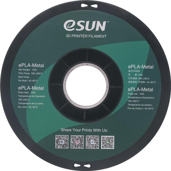 Actual product image eSUN ePLA-Metal Gold Filament 1.75mm 1Kg (PLA+, 1.75 mm, 1000 g, Gold)