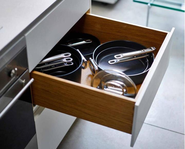 Actual product image Joseph Joseph Space frying pan folding handles set of 2 with pan guard (Frying pan, Aluminium, 28 x 11.90 cm)