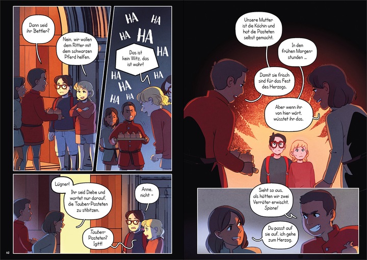 Produktbild Das magische Baumhaus (Comic-Buchreihe Band 2) - Der geheimnisvolle Ritter (Deutsch, Mary Pope Osborne, Jenny Laird, Kelly Matthews, Nichole Matthews, Loewe Graphix, 2022)