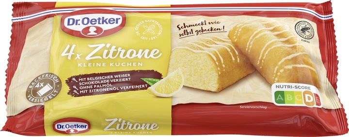 Produktbild Dr. Oetker Kleine Zitronenkuchen (4 Stk., 140 g)