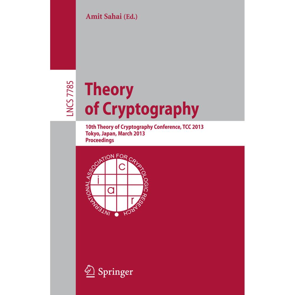 Theory of Cryptography, Fachbücher von Amit Sahai
