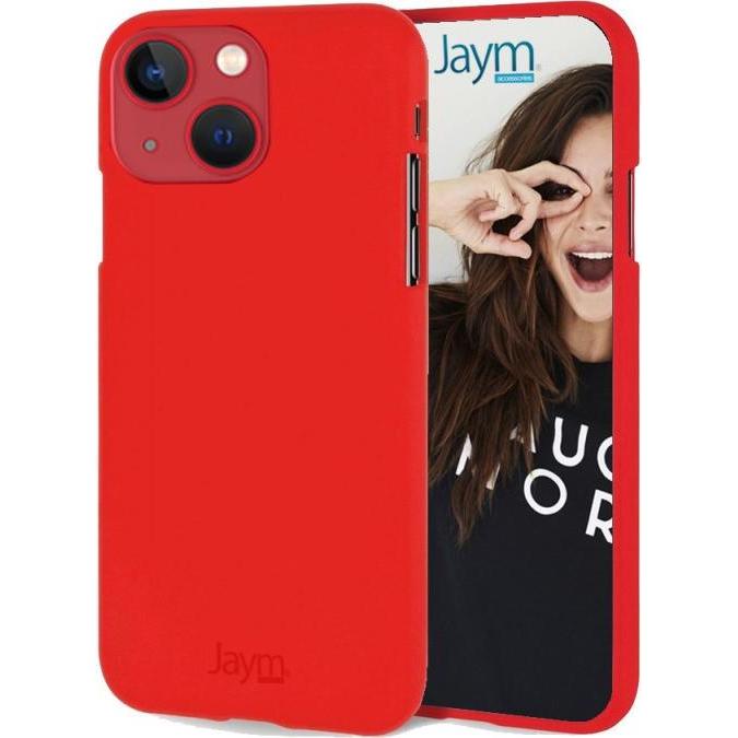 Jaym Hülle Premium Soft Feeling, Rot Series (Apple iPhone 13), Smartphone Hülle, Rot