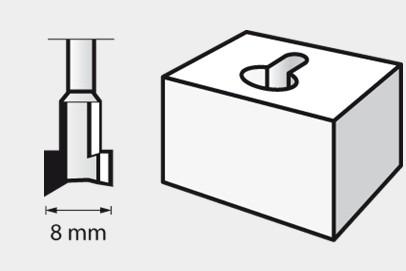 Produktbild Dremel HSS-Fräser Ø 8,0 mm (1 Stück)