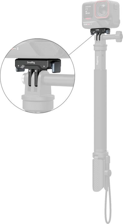 Actual product image SmallRig 5814 Quick Release Mount Adapter for Insta360 X5 / X4 Air / Ace Pro 2 / Ace Pro / Ace