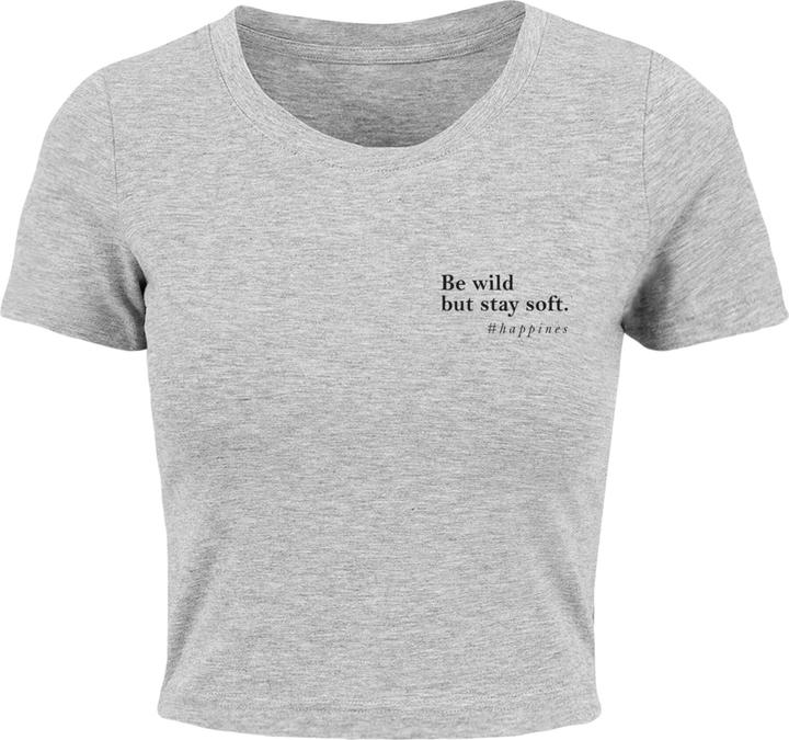 Produktbild Merchcode Ladies Happines Cropped Tee - 118943 (XS)