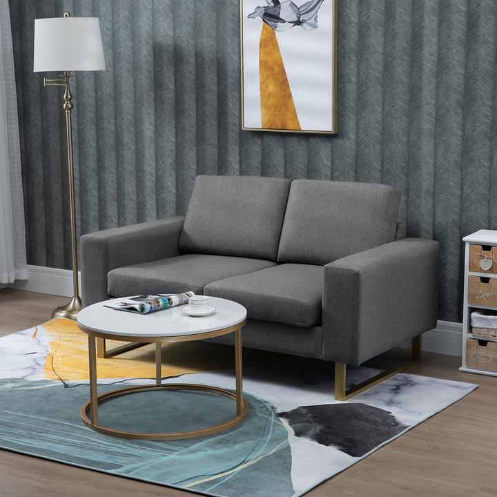 Produktbild Homcom 2-Sitzer Sofa mit Metallfüssen (2-Sitzer)