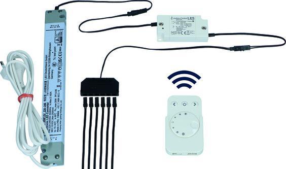Produktbild L&S E-Motion Light 1-Kanal LED Funk-Dimmschalter-Set 12/24 V