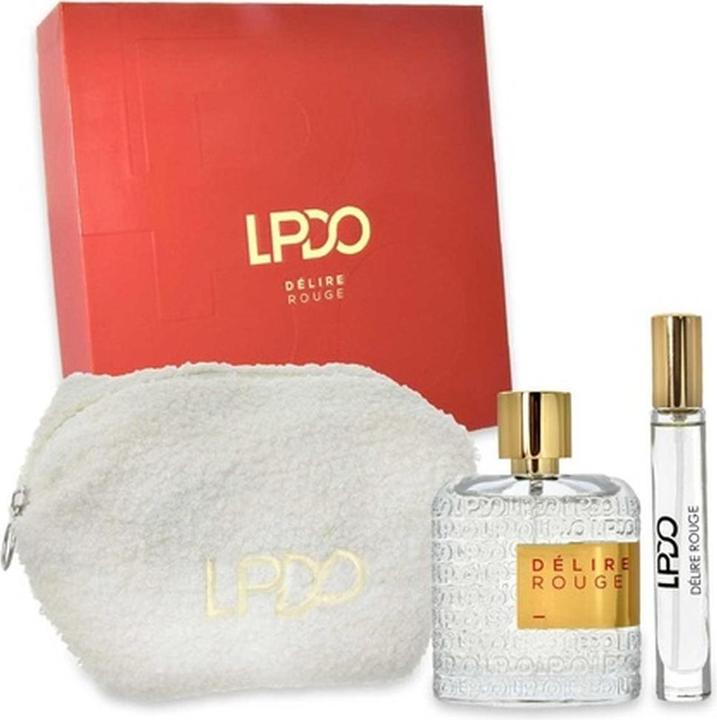 Image du produit Les Perles D'Orient Lpdo Delire Rouge Eau De Parfum 100 Milliliters Vaporizer Travel Spray 10 Milliliters Pouch (Eau de parfum, 100 ml)