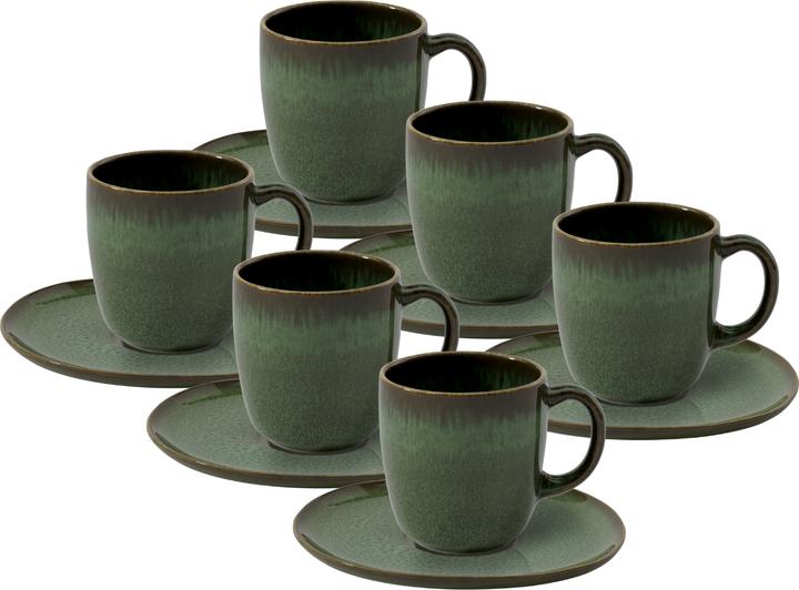 Actual product image Like. by Villeroy & Boch Lave vert Kaffeetasse mit Untertasse 0,16l Set6 (160 ml, 1 x)