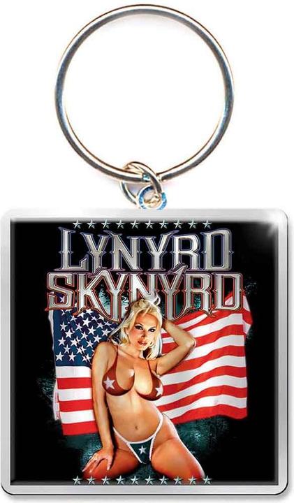 Actual product image Lynyrd Skynyrd American Flag Schlüsselanhänger
