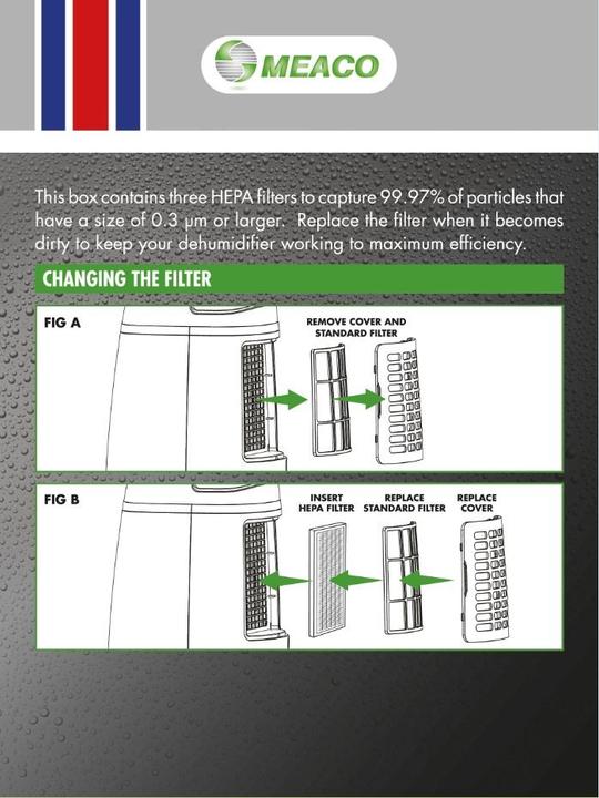 Immagine prodotto Meaco Filtro HEPA 3-pack di 20L a bassa energia (3 x)