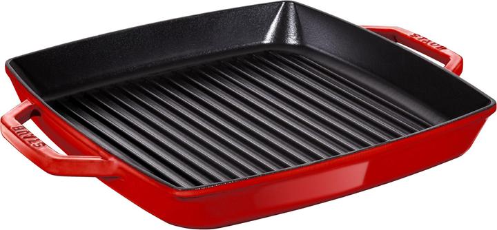 Actual product image Staub Grill pan with 2 handles (Grill pan, Cast iron, 33 x 4.60 cm)