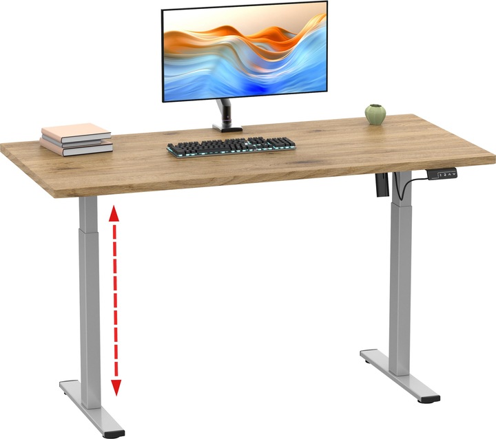 Actual product image VCM Desk adjustable Lona 140x80 si (140 x 80 x 120 cm)