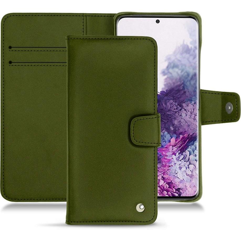 Noreve Lederschutzhülle Wallet (Samsung Galaxy S20+), Smartphone Hülle, Grün