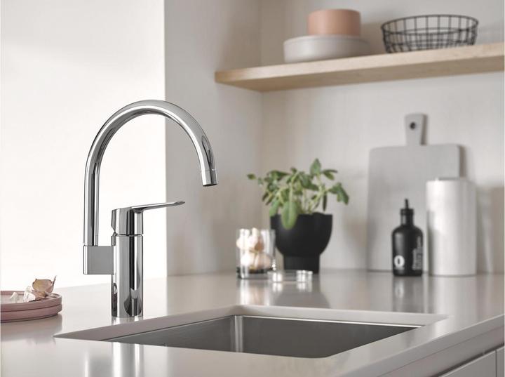 Produktbild Grohe Start QuickFix Küchenarmatur, hoher Auslauf, schwenkbar, chrom