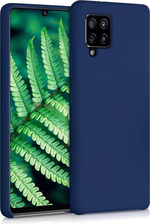 Produktbild Hurtel Silicone Case Flexibel Gummi Handyhülle Silikon Schutzhülle für Samsung Galaxy A42 5G blau (Samsung Galaxy A42 5G)