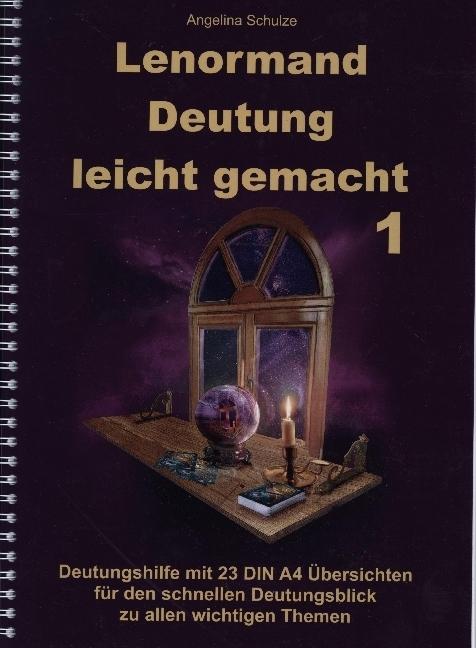 Actual product image Schulze:Lenormand Deutung leicht gemach (German, Angelina, Schulze, 2022)