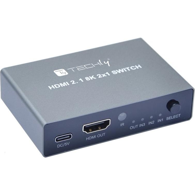 Techly 3x1 HDMI 2.1 8K Switch, Switch Box