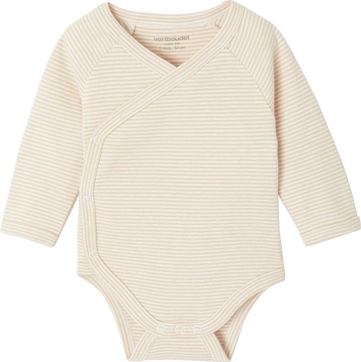 Image du produit Vertbaudet Bio-Kollektion: 5er-Pack Baby Wickelbodys mit langen Ärmeln (68)
