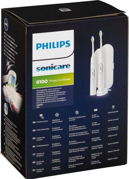 Image du produit Philips Sonicare Pack de deux ProtectiveClean 6100 (Brosse à dents sonique)