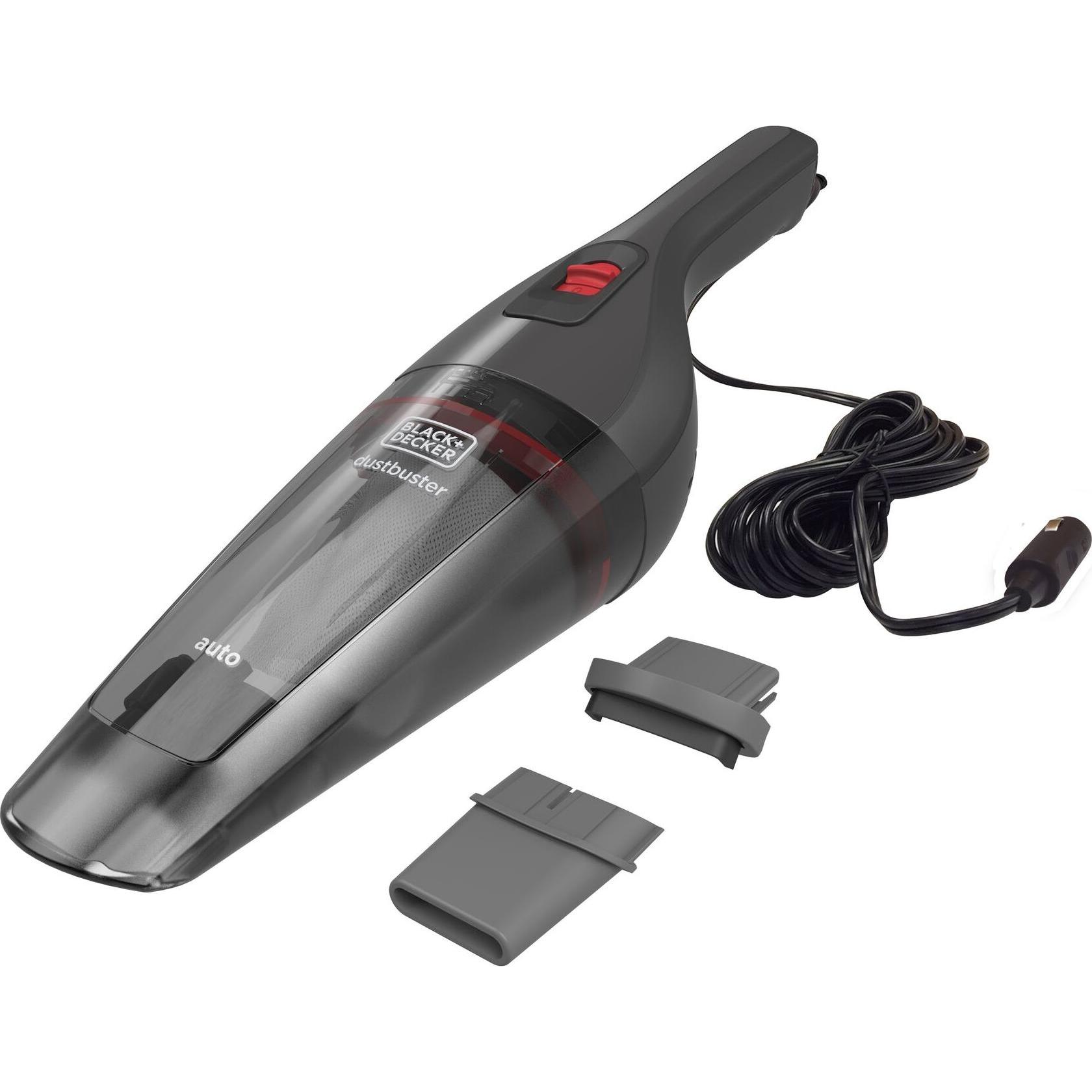 Black & Decker AutoHandstaubsauger NVB12AVAXJ, Staubsauger, Grau, Rot