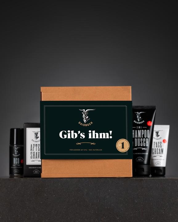 Produktbild Gaisbock Geschenkset #1 (Körperpflegeset, Gesichtspflege Set, Haarpflege Set, Bartpflege Set)