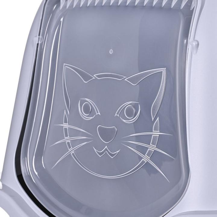 Actual product image Diamentiq kuweta BAILA jasnoszary/ciemnoszary - kuweta dla kota (Cat litter tray open)