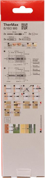 Produktbild Fischer TherMax 8/160 M6 (2 Stk.)