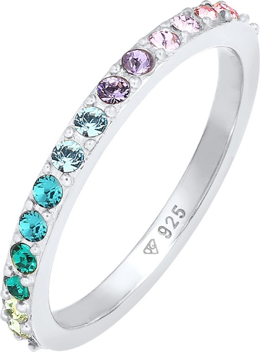 Immagine prodotto Elli Anello a fascia, multicolore (52, 925 Argento)
