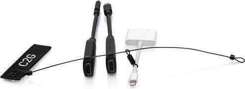 Immagine prodotto C2G Anello adattatore dongle HDMI® universale 4K con Mini DisplayPort™, USB-C® e Lightning codificati pe (USB-C, Mini DP, Lightning)