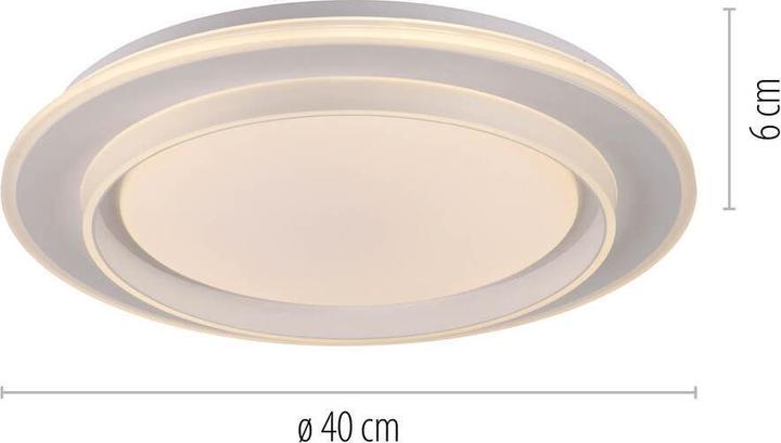 Produktbild Just Light LED Deckenlampe LAGO CCT dimmbar Fernbedienung rund 30min Timer, CCT (2700 lm)