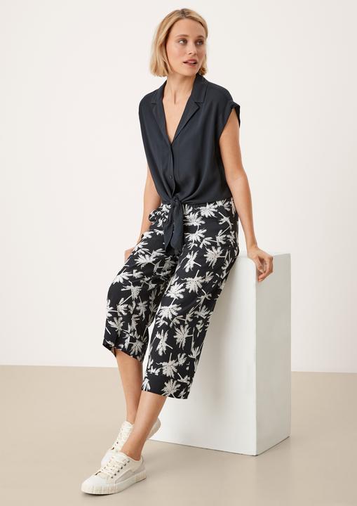 Produktbild s.Oliver Hose Relaxed: Culotte mit Muster (40)