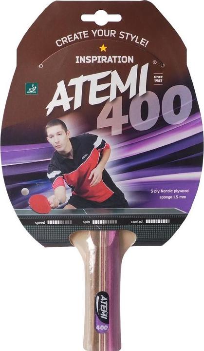 Actual product image Atemi New 400 anatomical table tennis racket