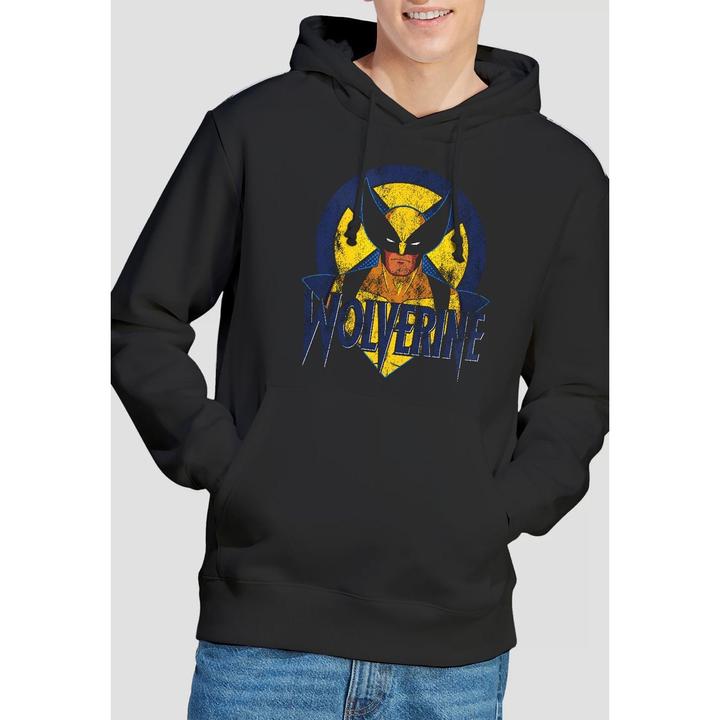 Immagine prodotto X-Men Felpa con Cappuccio Wolverine Retrò Uomo (S)