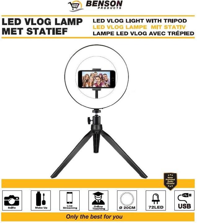 Produktbild Benson LED-Ringlicht (Ringleuchte)