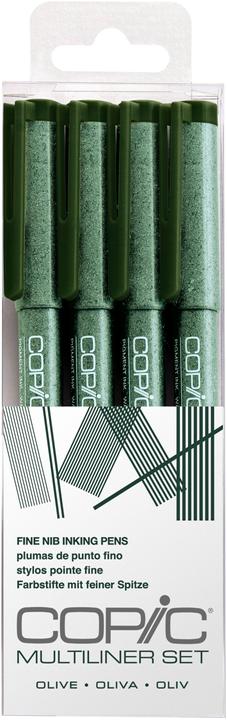 Produktbild Copic Multiliner Olive Set, 4 Stück sortiert (Olive, 4x)